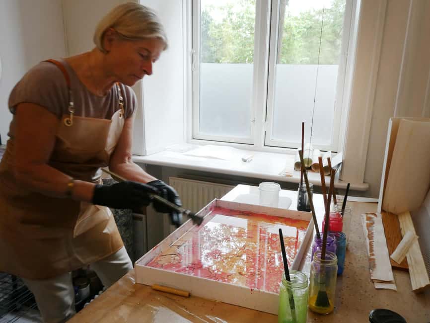 Copenhagen (2-Hour Paper Marbling Workshop with Goda) - The floating surface secret: size, water, and carrageenan