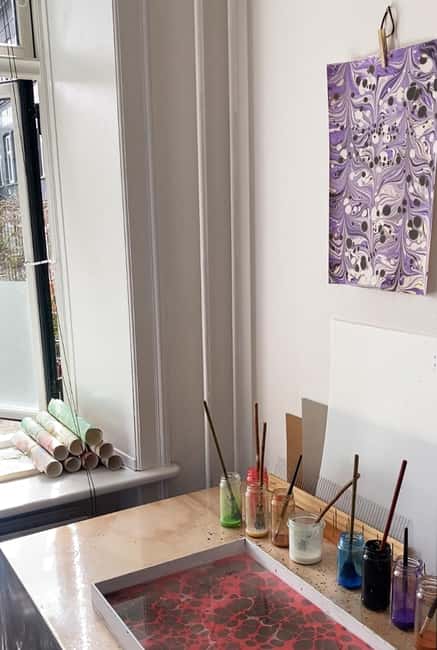 Copenhagen (2-Hour Paper Marbling Workshop with Goda) - Taking your prints home, plus one extra service to ask about