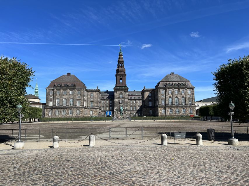 Copenhagen: Guided E-Scooter KickBike Tour- All Highlights - The royal and civic spine: Royal Castle, Amalienborg, Marble Church, Parliament, and the theatre vibe