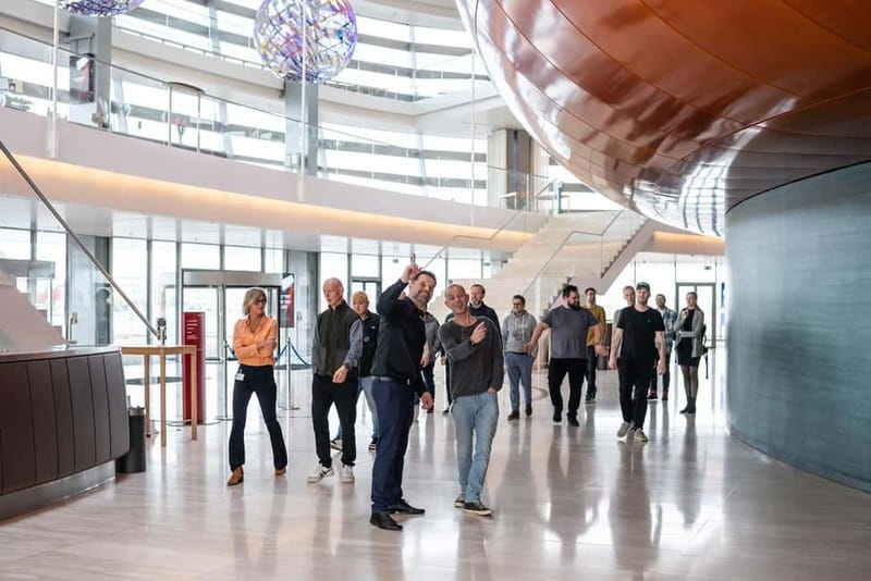Copenhagen: The Opera House Guided Tour - The foyer: overwhelming light, plus art that changes how you see the room